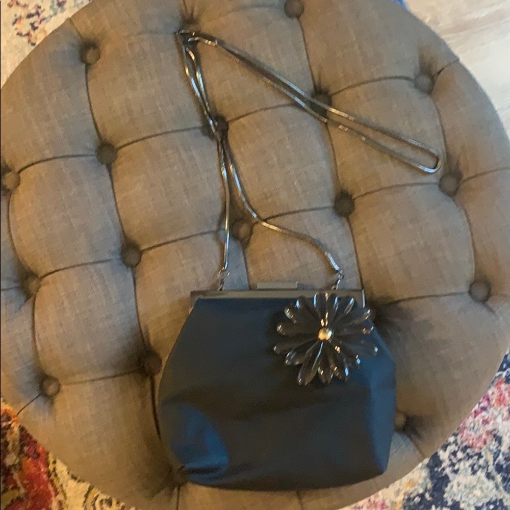 Marc Jacobs black small purse with flower